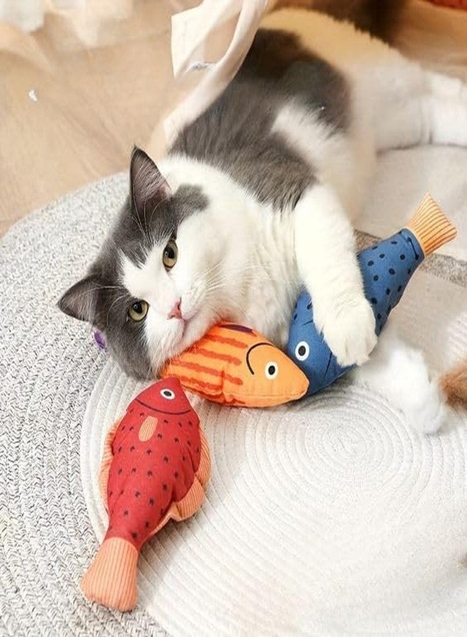 D&C PAWS Catnip Fish Toy for Cats Soft and Durable, Interactive Cat Fish Realistic Plush Toys for Indoor Kitten Exercise Teething Chew Toy for All Breeds (Pack of 1 Pcs, Multicolor) - Image 4